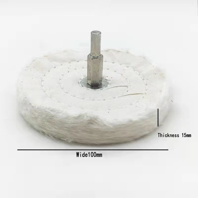 Белые щетки t Flannelette промышленные очищая сформировали колесо ткани хлопка полируя